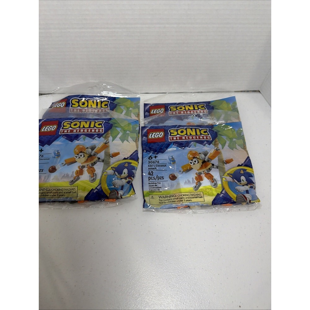 LOT OF 4 LEGO Sonic Kiki's Coconut Attack 30676